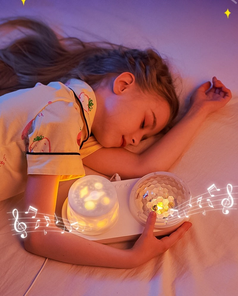OceanGlow – Rilassante e magica – Lampada da notte con proiezione di cielo stellato