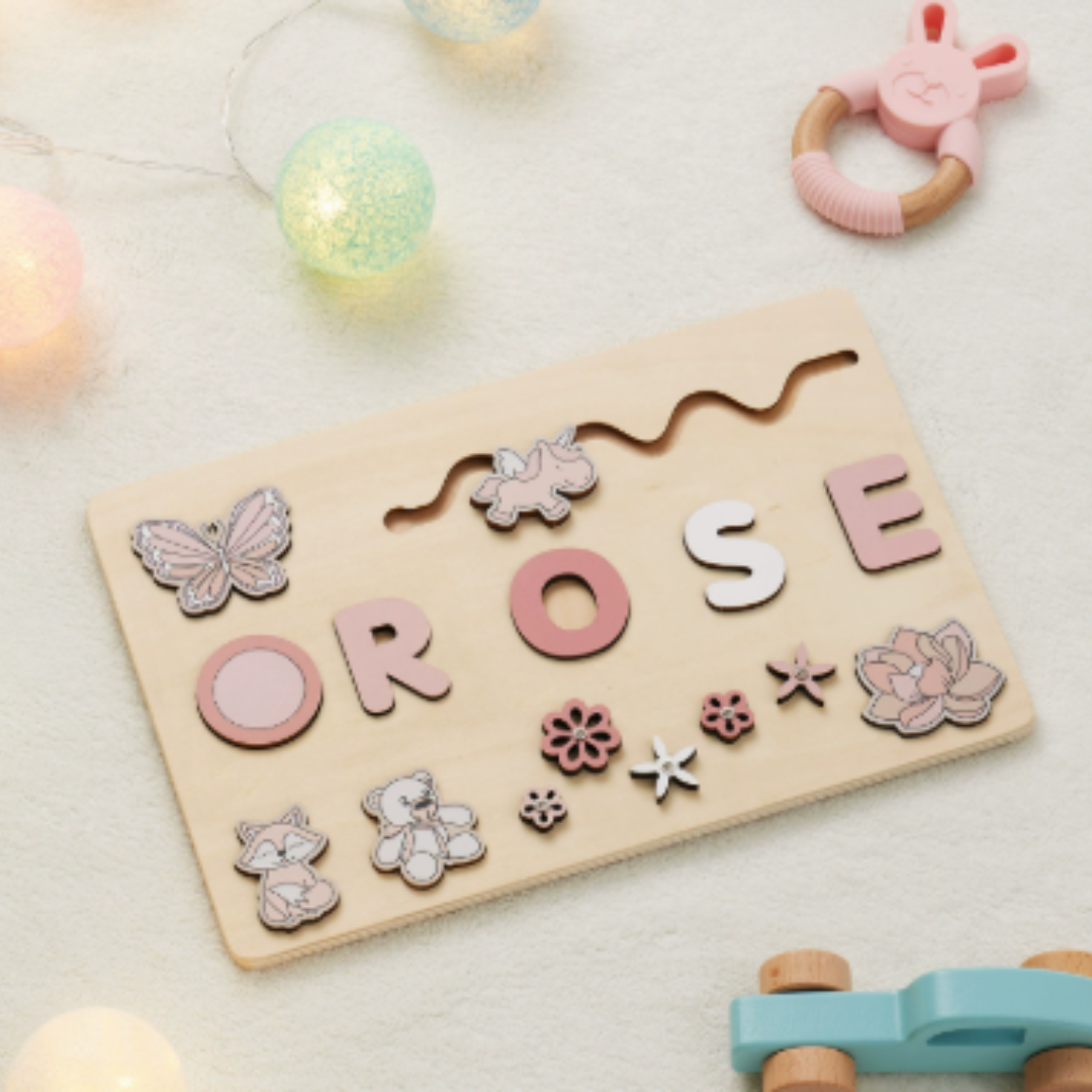 Woods™ - Una tavola con il tuo nome! - Puzzle con lettere