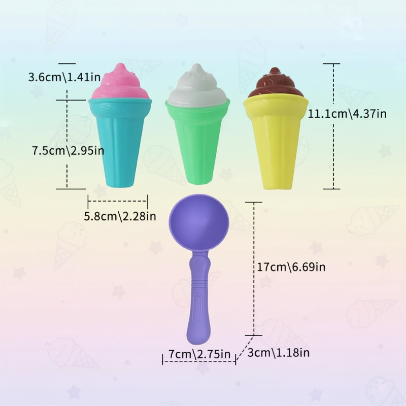 BeachFun – Divertimento sulla sabbia e creatività – Set da gioco “Gelato sulla spiaggia”
