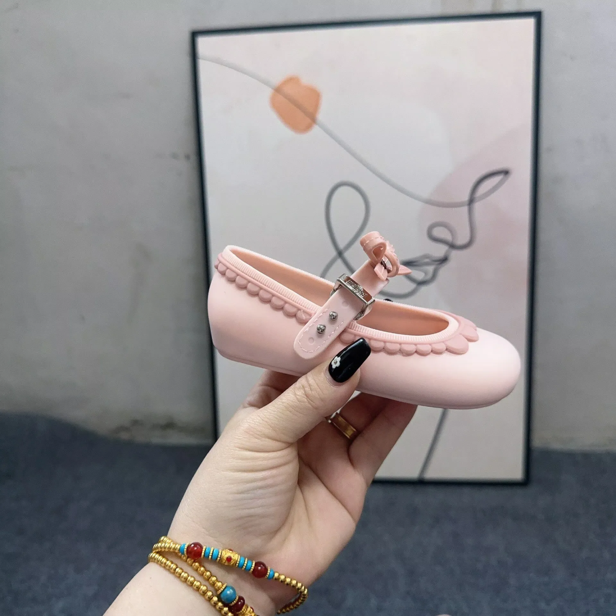 MiniChic – Eleganza e stile – Pantofole per bambini con fiocco