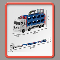 Thumbnail for CarHauler – Divertente e avventuroso – Set di gioco con auto da corsa e rimorchio per auto