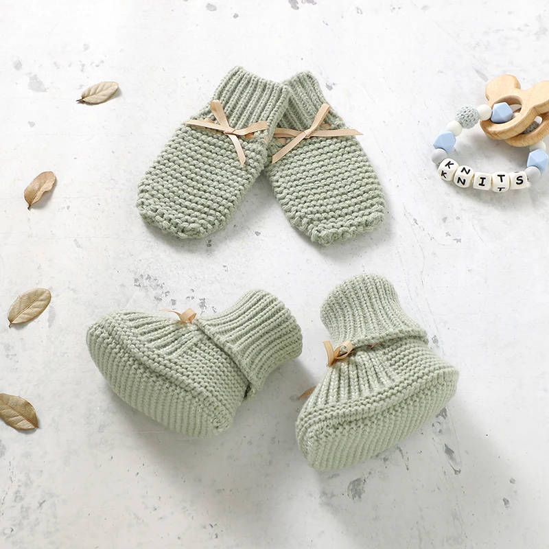 Booties & Mittens – Morbido e caldo – Set di guanti e scarpine