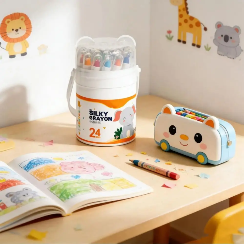 TinyArt – Educativo e sicuro – Set di pennarelli lavabili e solubili in acqua