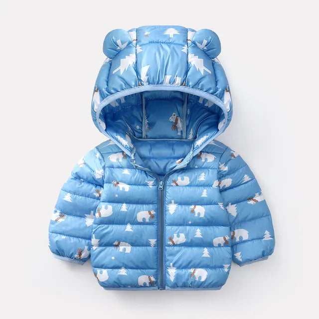 Mini Fashion™ - Giubbotto invernale in poliestere con cappuccio