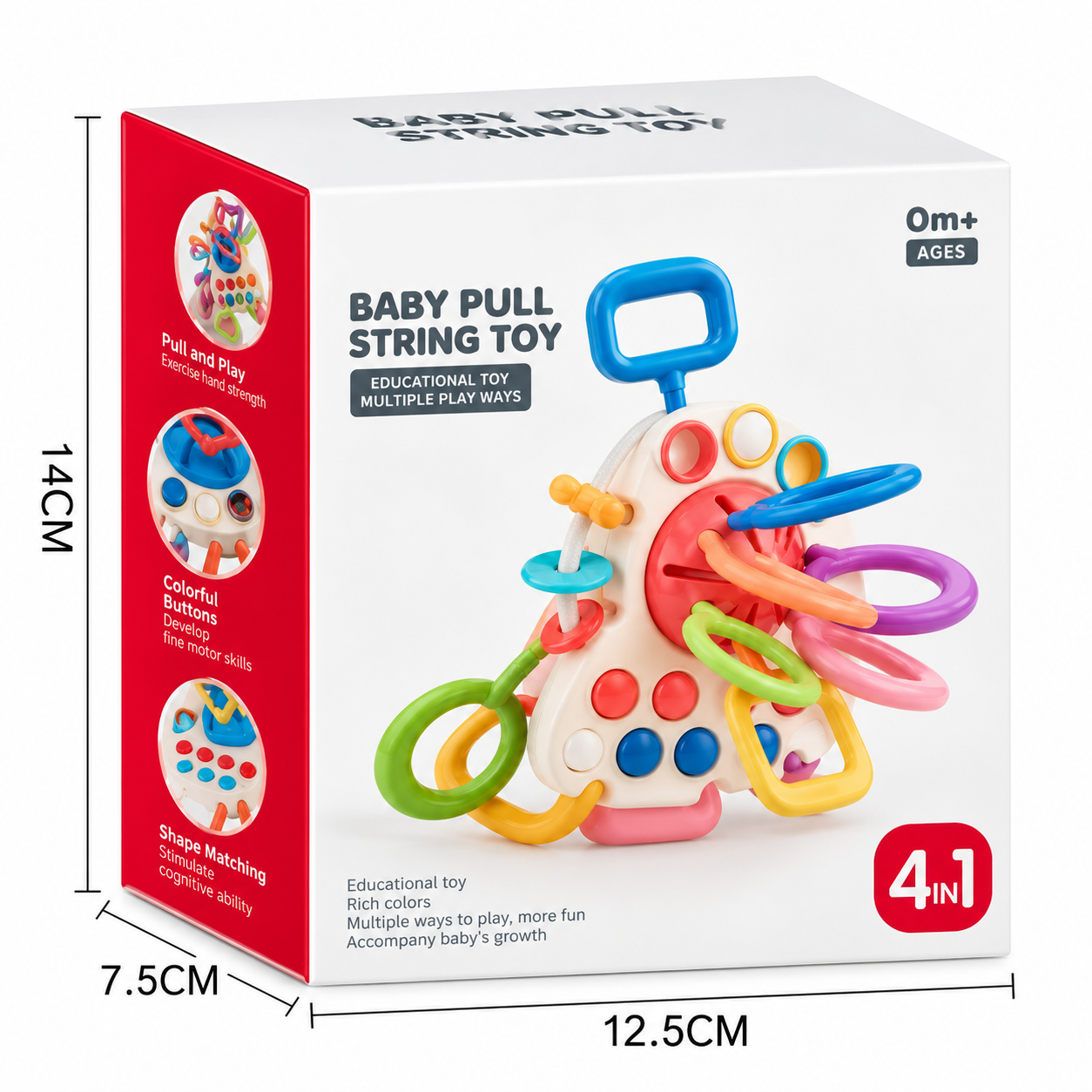 UfoToy™ - Cresci e gioca! - Giocattolo sensoriale con cordini in silicone