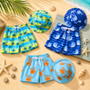 Beach Set – Colorato ed elegante – Costume da bagno stampato e cappellino