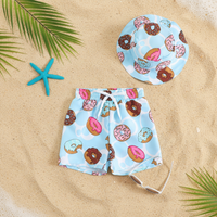 Thumbnail for Beach Set – Colorato ed elegante – Costume da bagno stampato e cappellino