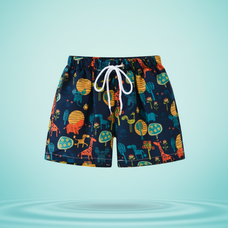 Beach Shorts – Leggero e divertente – Costume da bagno tropicale per bambini