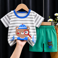 Thumbnail for Mini Fashion™ - Abbigliamento stampa leone - Set estivo da bambino