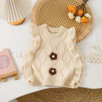 Thumbnail for LittlePetal – Dolce e comodo – Cardigan senza maniche da bambina con motivi floreali