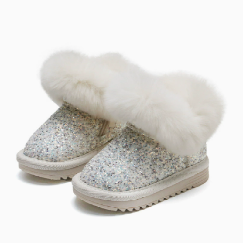 Mini Fashion™ - Caldi ed eleganti - Stivalo invernali glitterati da bambina