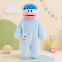 Thumbnail for LittleMonster – Comodo e carino – Tutina per bambini con un divertente disegno di un mostro