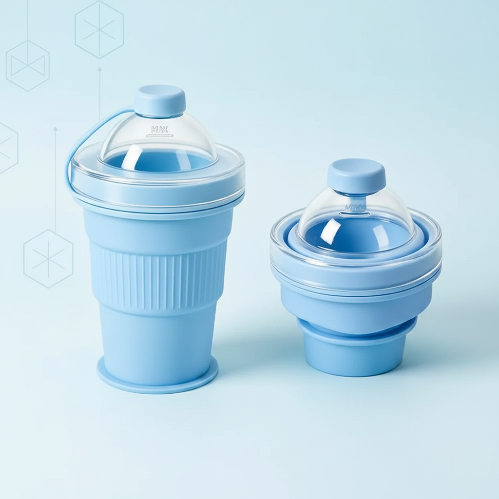 FlexiCup – Pratico e portatile – Bicchierino pieghevole in silicone
