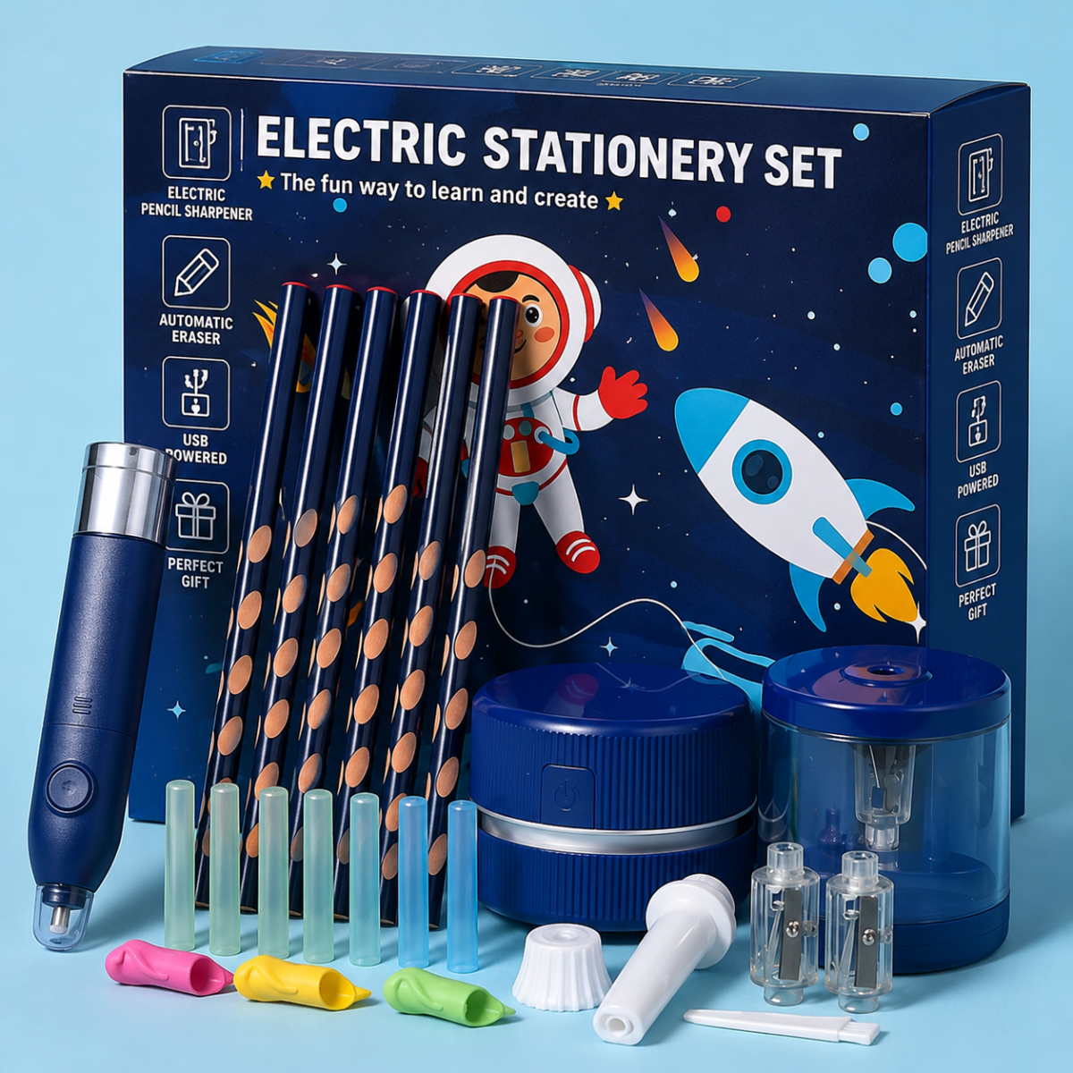 FunArt – Creativo ed educativo – Set da scrittura con matita elettrica