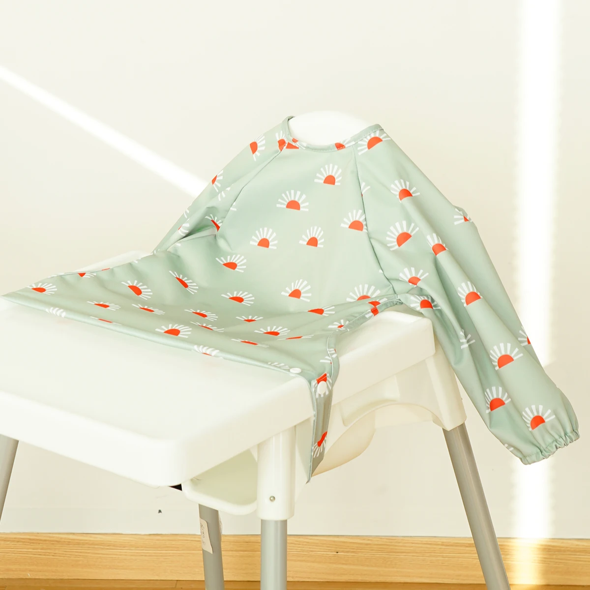MessyFree – Impermeabile e pratico – Grembiule per neonati a maniche lunghe