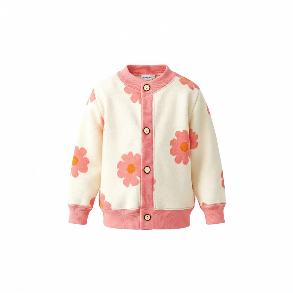 CozyCardi – Morbido e caldo – Cardigan lavorato a maglia con simpatiche stampe