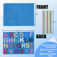 Thumbnail for BrainyKids – Educativo e sensoriale – Tavola attività in silicone con lettere