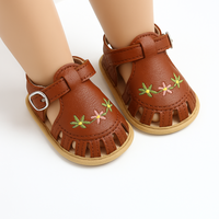 Thumbnail for TinyPetals – Comfort e stile – Sandali per neonati con ricamo floreale