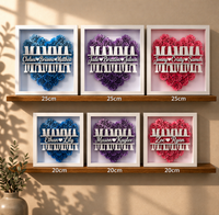 Thumbnail for Personalized Rose Shadow Box – Regalo unico per la Festa della Mamma – Scatola con rose personalizzate