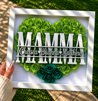 Thumbnail for Personalized Rose Shadow Box – Regalo unico per la Festa della Mamma – Scatola con rose personalizzate