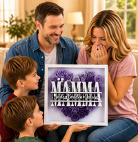 Thumbnail for Personalized Rose Shadow Box – Regalo unico per la Festa della Mamma – Scatola con rose personalizzate