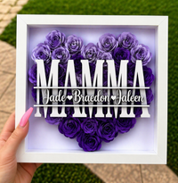 Thumbnail for Personalized Rose Shadow Box – Regalo unico per la Festa della Mamma – Scatola con rose personalizzate