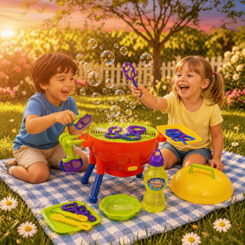 BBQ Bubble Maker – Divertente e interattivo – BBQ con bolle di sapone