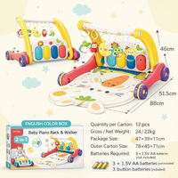 Thumbnail for Step & Play – Interattivo e sicuro – 3 in 1 Walker & Baby Gym
