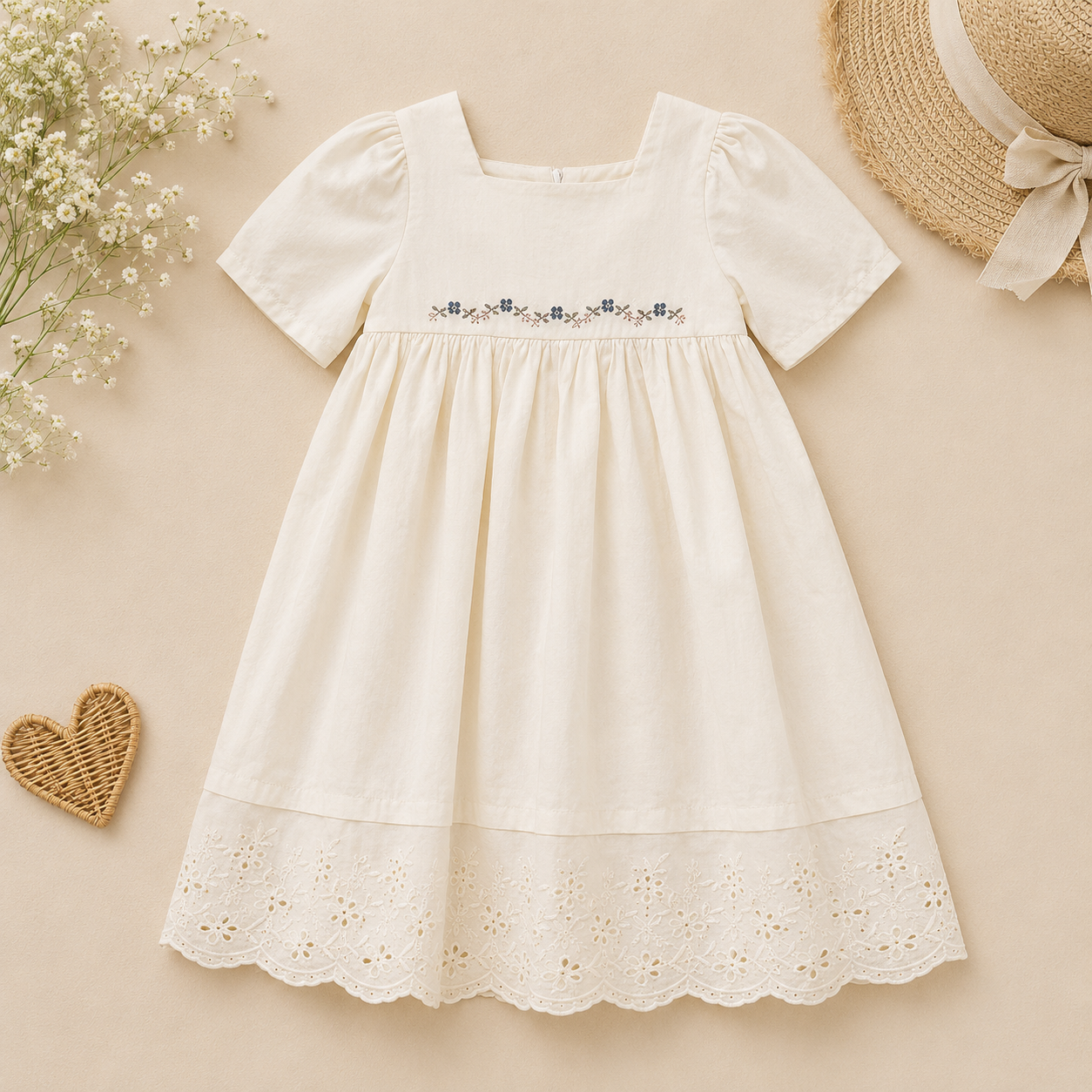 Lace Stitching Dress – Eleganza e comfort – Pizzo e ricami