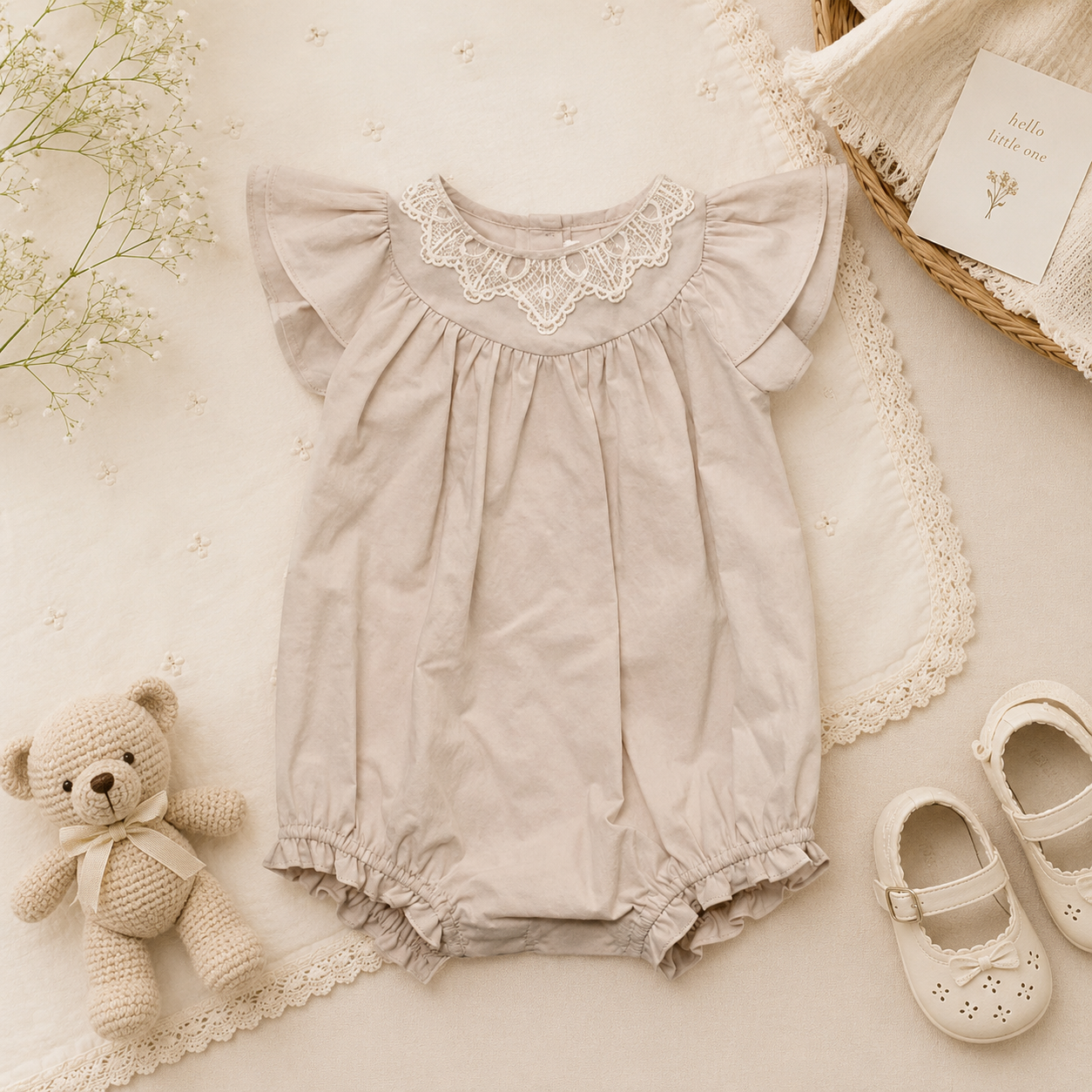 Vintage Rompers – Intramontabile e morbido – Tutina per neonati