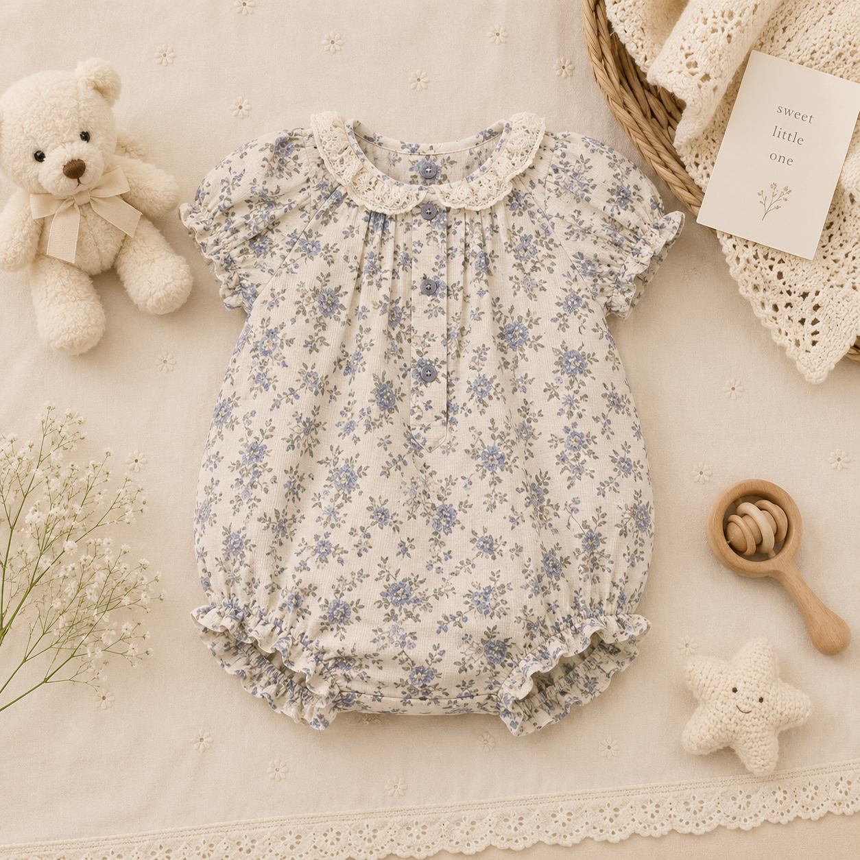 Vintage Rompers – Intramontabile e morbido – Tutina per neonati