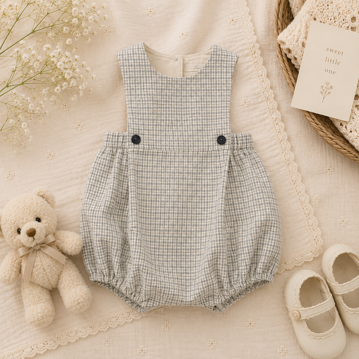 Vintage Rompers – Intramontabile e morbido – Tutina per neonati