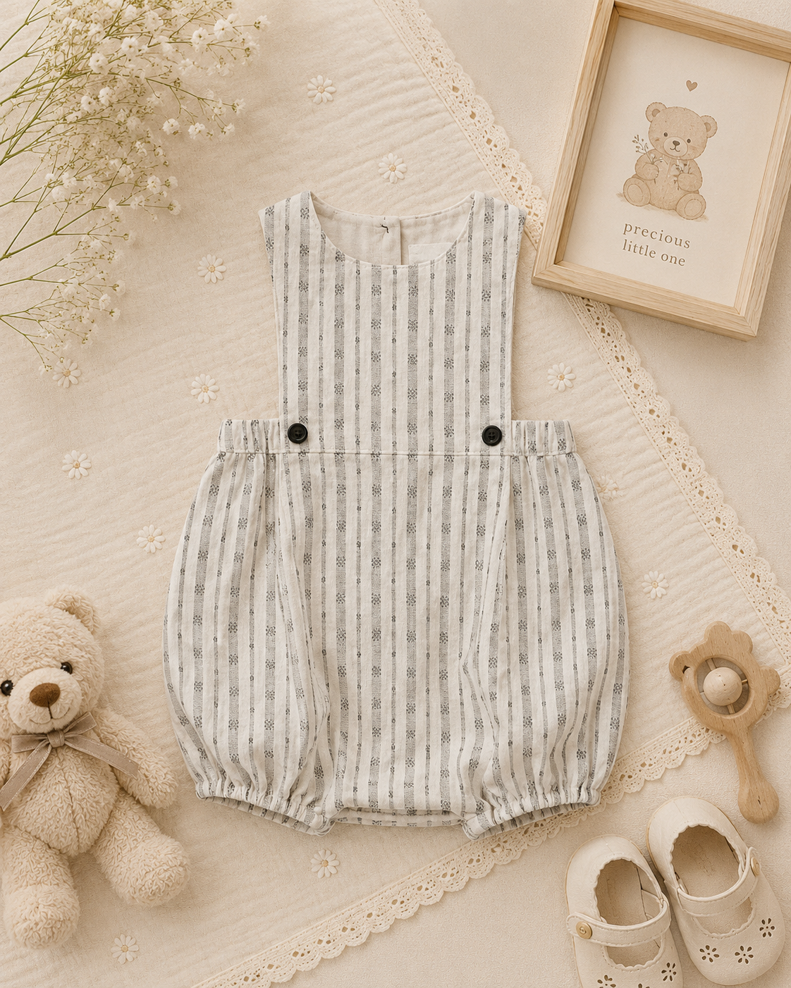 Vintage Rompers – Intramontabile e morbido – Tutina per neonati