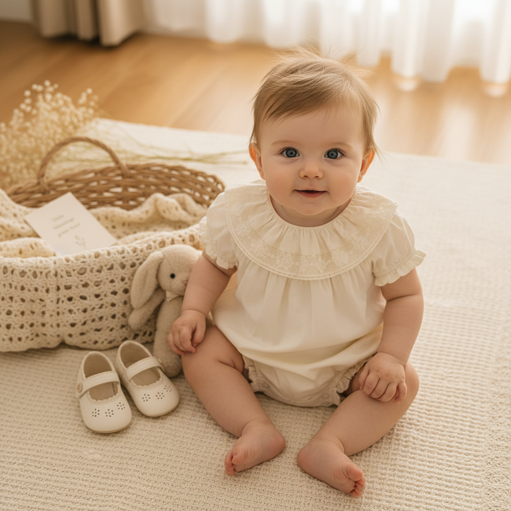 Vintage Rompers – Intramontabile e morbido – Tutina per neonati