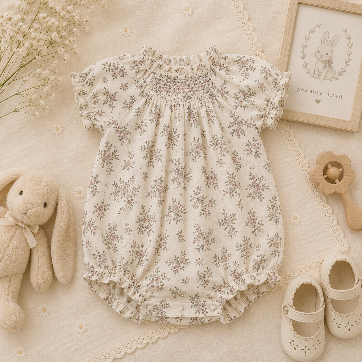 Vintage Rompers – Intramontabile e morbido – Tutina per neonati