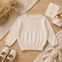 Thumbnail for Thin Cotton Pullover – Luce & Comfort – Maglione lavorato a maglia per bambini