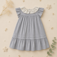 Thumbnail for Princess Dress – Elegante e comoda – Abito con collo ricamato