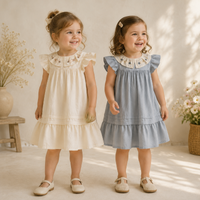 Thumbnail for Princess Dress – Elegante e comoda – Abito con collo ricamato