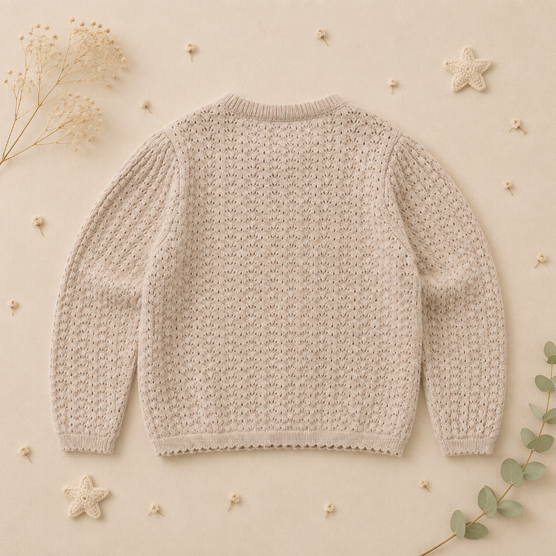 Buttoned Cardigan – Morbido e confortevole – Cardigan lavorato a maglia per bambini