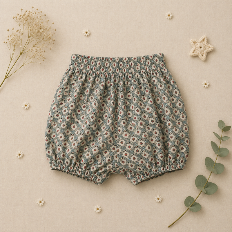 Matching Set – Comodi e con stampa a margherite – Pantaloncini, gonna e camicetta