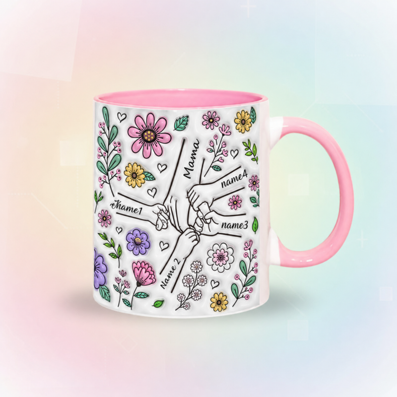 Personalized Kids Name Mug – Regalo unico per la Festa della Mamma – Tazza personalizzata