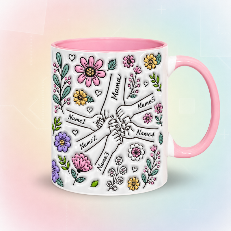 Personalized Kids Name Mug – Regalo unico per la Festa della Mamma – Tazza personalizzata