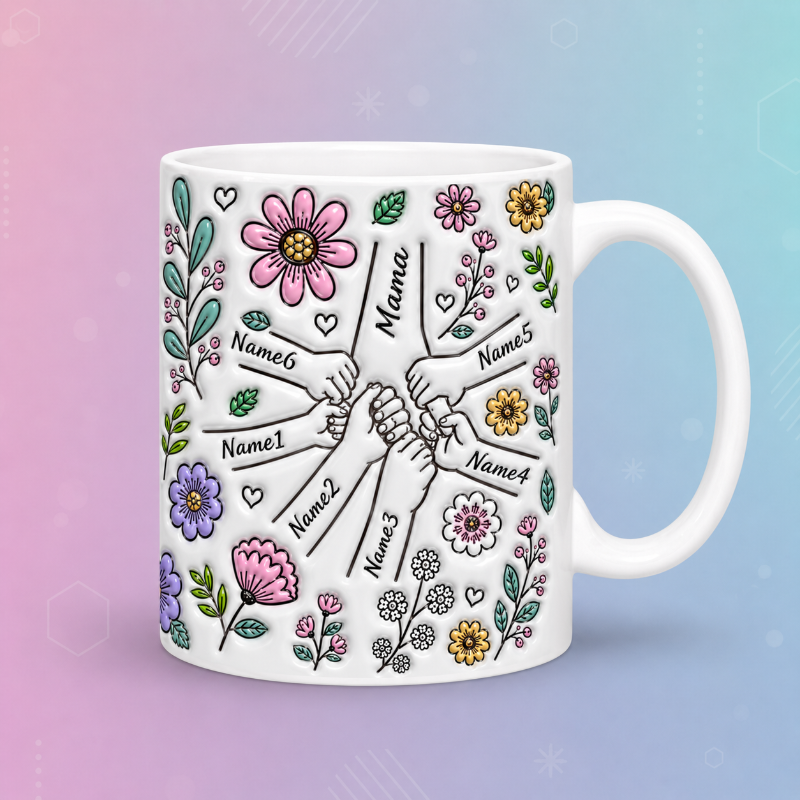 Personalized Kids Name Mug – Regalo unico per la Festa della Mamma – Tazza personalizzata
