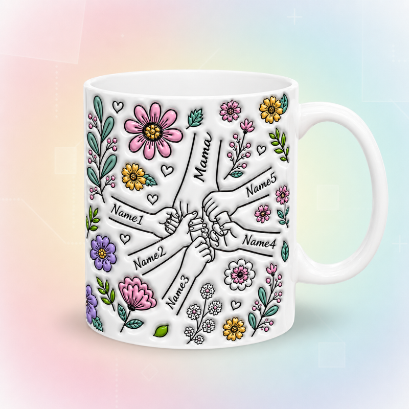 Personalized Kids Name Mug – Regalo unico per la Festa della Mamma – Tazza personalizzata