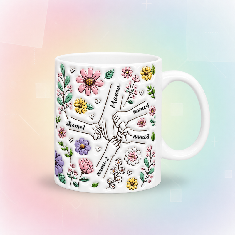 Personalized Kids Name Mug – Regalo unico per la Festa della Mamma – Tazza personalizzata