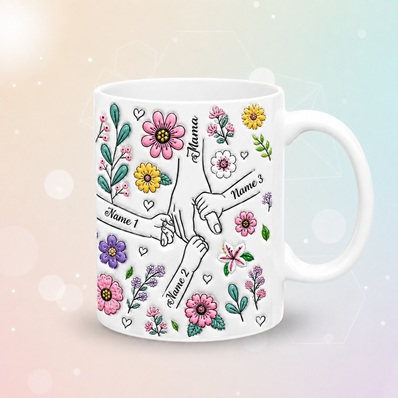 Personalized Kids Name Mug – Regalo unico per la Festa della Mamma – Tazza personalizzata