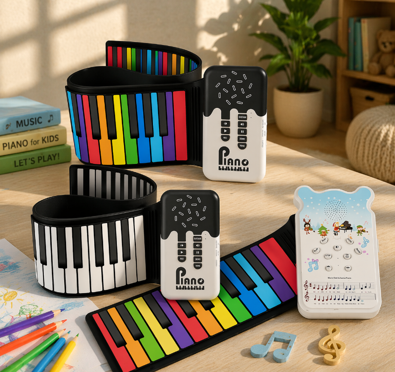 Roll-up Piano Keyboard – Creativo e didattico – Pianoforte pieghevole