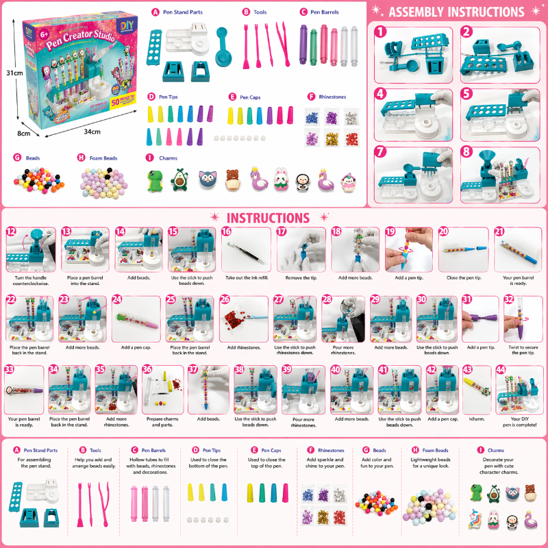 DIY Sand Art Pen – Creativo e istruttivo – Set di gioco Pen Creator