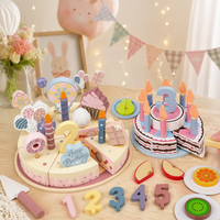 Thumbnail for Wooden Cake Cutting Toy – Creatività e giochi di ruolo – Torta di compleanno in legno