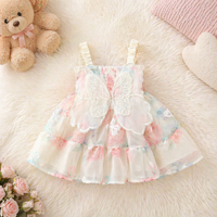 Thumbnail for Girls Butterfly Dress – Carina e leggera – Abito da bambina
